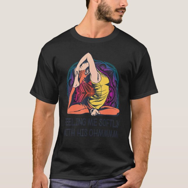 Camiseta Yoga Mandala Meditual Garota Espiritual Ohm (Frente)