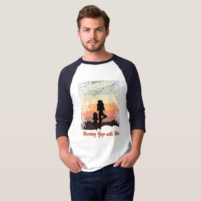 Camiseta yoga matinal com mãe (Frente Completa)