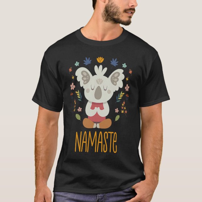 Camiseta Yoga Namaste Koala Yoga for Outdoor Meditation (Frente)