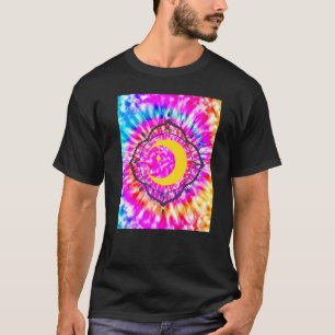 Camiseta Yoga Namaste Moon Tie Die Buddha 3