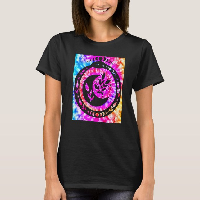 Camiseta Yoga Namaste Moon Tie Die Buddha Cobra (Frente)