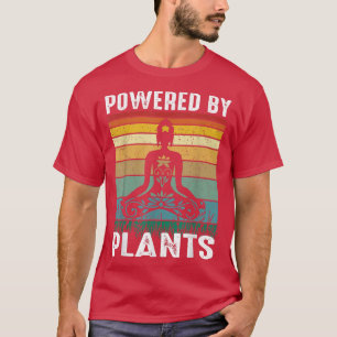 Camiseta Yoga Namaste Powered by Vegetariana Vegetariana