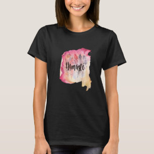 Camiseta Yoga Native American Style Namaste Feather Yoga