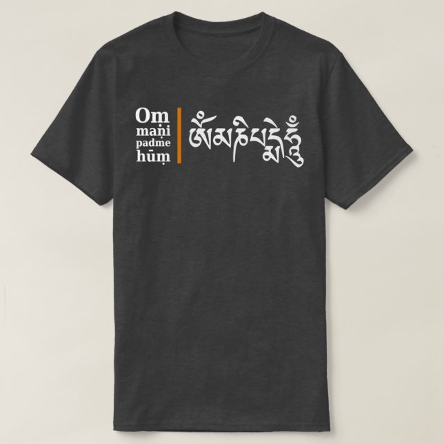 Camiseta YOGA Om Mani Padme Hum (Frente do Design)