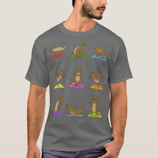 Camiseta Yoga Otter Meditation Yogi Namaste Sport Gift