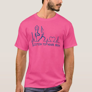 Camiseta Yoga Ouça seu corpo ECG Yoga Mantra