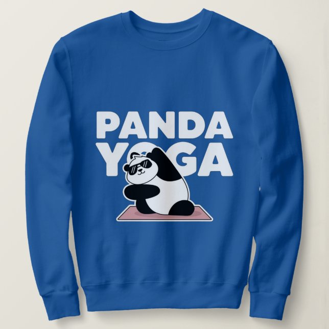 Camiseta yoga panda engraçada (Frente do Design)