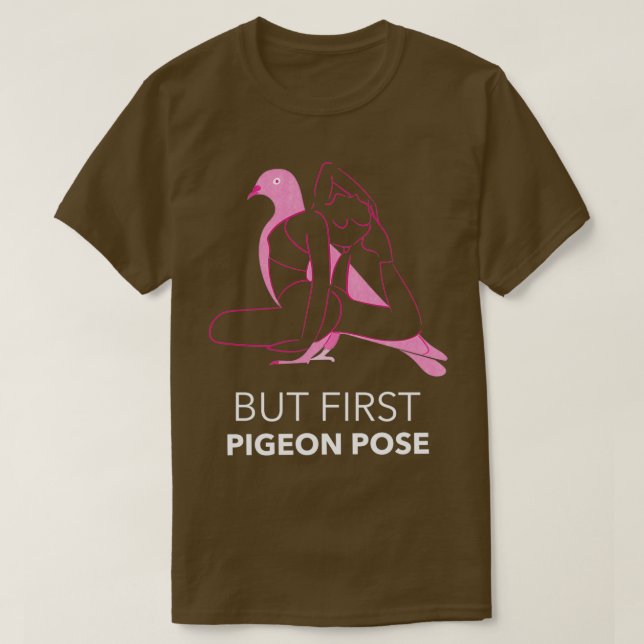 Camiseta Yoga Pigeon Pose (Frente do Design)