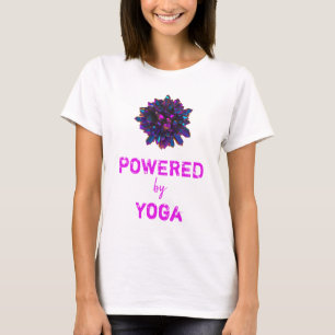 Camiseta *~* YOGA Pink Puro Crystal Sphere Women White