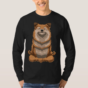 Camiseta Yoga Pomeranian Dog