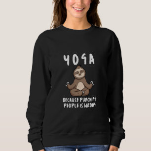 Camiseta Yoga Porque Punir Pessoas É Errado Sloth Medita