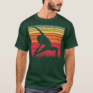Camiseta Yoga Pose Retro Vintage Sunset 16