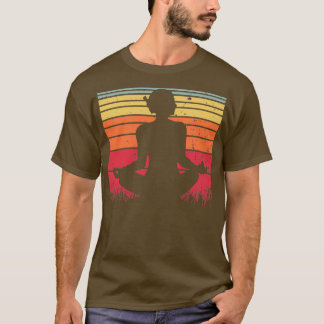 Camiseta Yoga Pose Retro Vintage Sunset 26