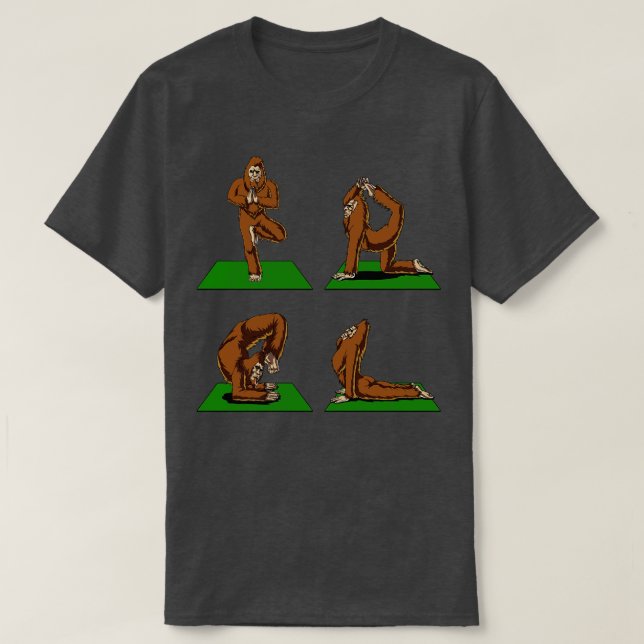 Camiseta Yoga Poses (Frente do Design)