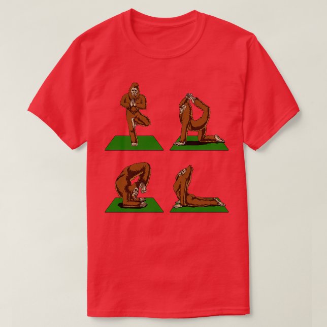 Camiseta Yoga Poses (Frente do Design)
