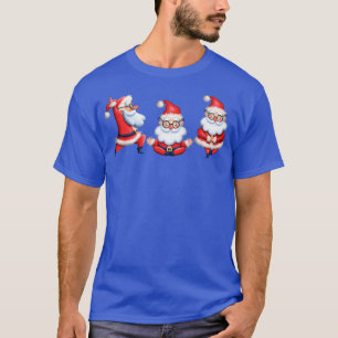 Camiseta Yoga Poses Yogi Natal Papai Noel Holid de inverno