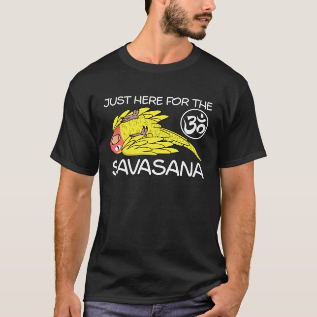 Camiseta Yoga Savasana Parrot Peach faced Yellow Lutino Lov (Frente)