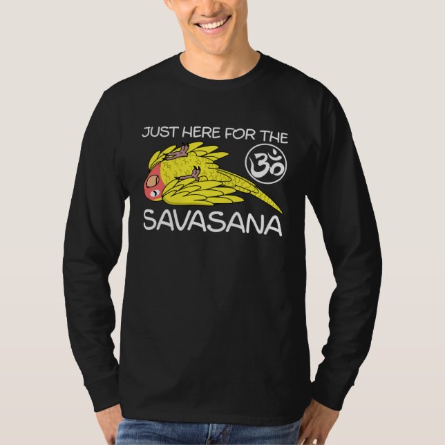 Camiseta Yoga Savasana Parrot Peach faced Yellow Lutino Lov (Frente)