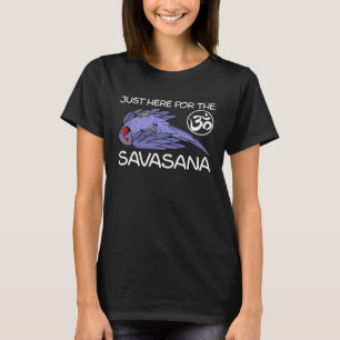 Camiseta Yoga Savasana Parrot Violet Indian Ringneck
