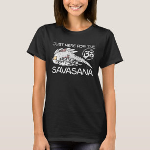 Camiseta Yoga Savasana Parrot White Budget Budgerigar