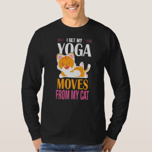Camiseta Yoga Se Move Do Meu Gato Engraçado