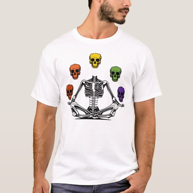 Camiseta Yoga Skeleton (Frente)