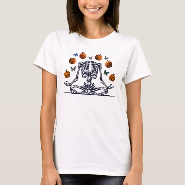 Camiseta Yoga Skeleton (Frente)