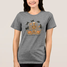 Camiseta Yoga Skeleton Halloween