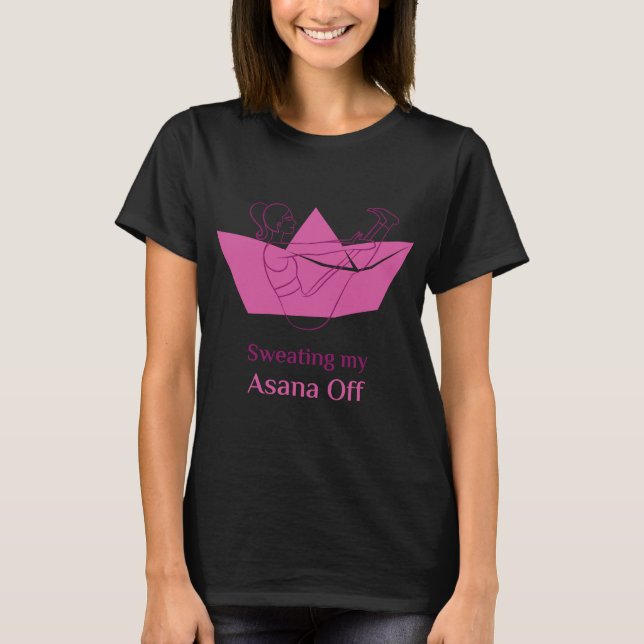 Camiseta Yoga Suando Minha Asana (Frente)
