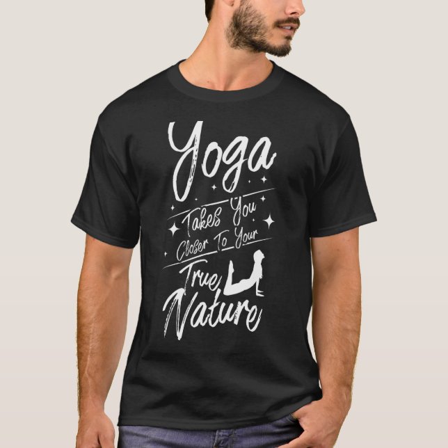 Camiseta Yoga te aproxima de sua verdadeira natureza (Frente)
