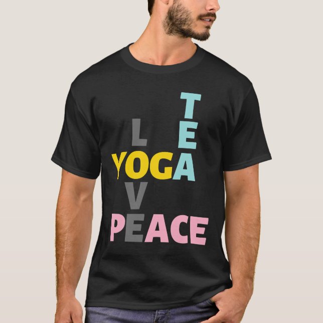 Camiseta Yoga Tea Love Peace (Frente)