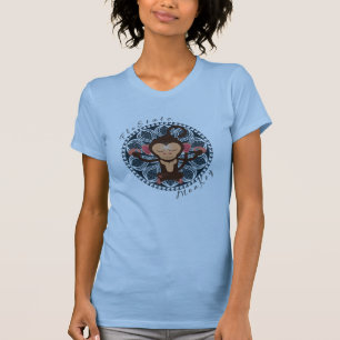 Camiseta Yoga Tee de Macacos Meditante FloState