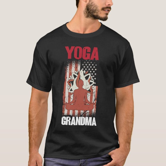 Camiseta Yoga Vovó Espiritualidade Meditação Yoga 3 (Frente)
