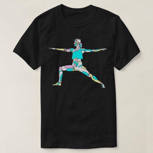 Camiseta Yoga Warrior Pose (Frente do Design)