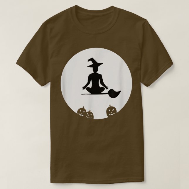 Camiseta YOGA WITCHES  Helloween  Meditation  Namaste  Fitn (Frente do Design)
