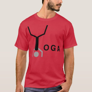 Camiseta Yoga word minimamente tipográfico design