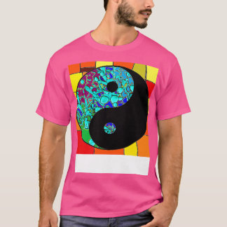 Camiseta yoga yin yang mandala