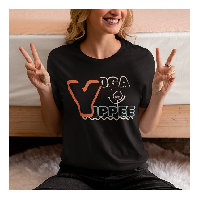 Camiseta Yoga Yippe - Namaste e Chill Yoga Tshirt (Criador carregado)
