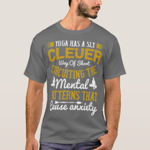 Camiseta Yoga Yoga Pode Circular Curto Para Ansiedade