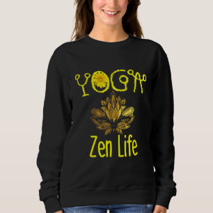 Camiseta Yoga Zen Life,yoga Escrevendo Letters, Yoga Zen Id