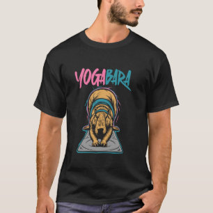 Camiseta Yogabara - Piada de Pai de Ioga de Capivara Engraç