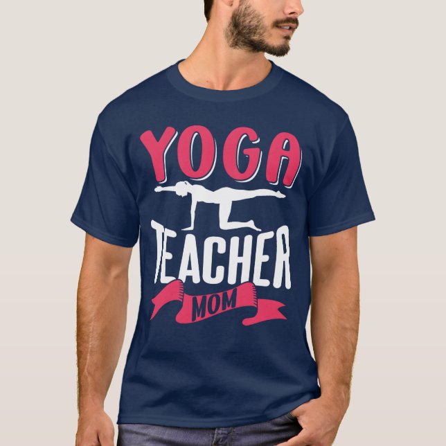 Camiseta Yogaeacher Mãe Mamãe Hobby Mãe presente (Frente)