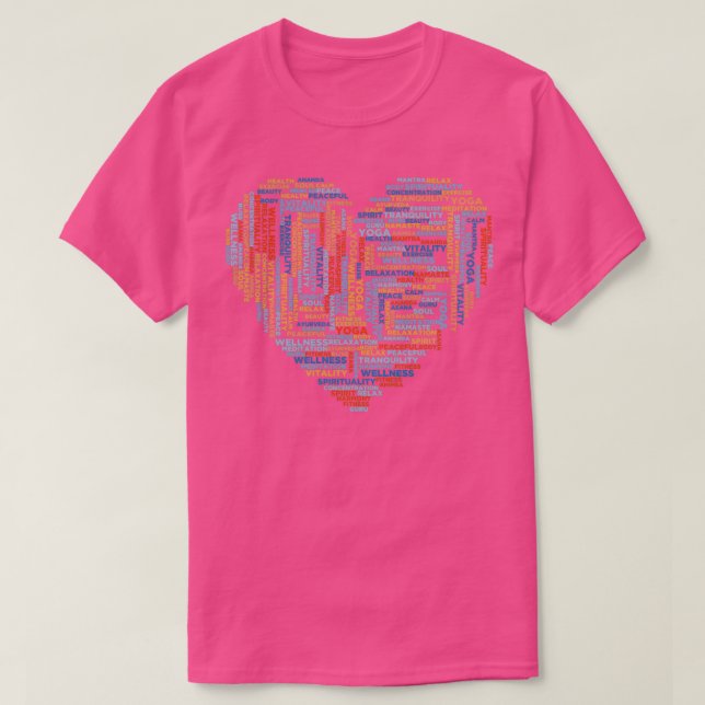 Camiseta YogaHeartRelaxPhone caseMugGift (Frente do Design)