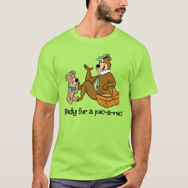 Camiseta Yogi Bear e Boo-Boo Lanche de Piquenique (Frente)