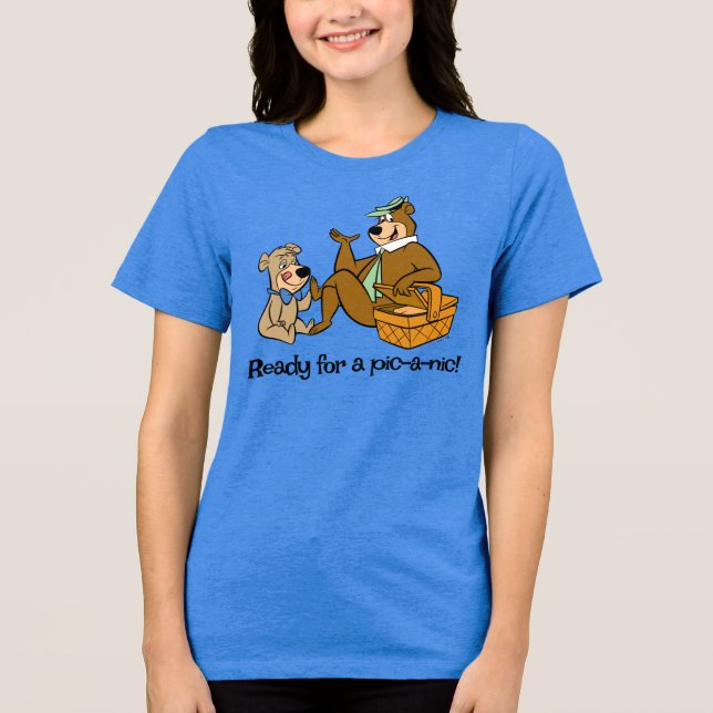 Camiseta Yogi Bear e Boo Picnic Snack (Frente)