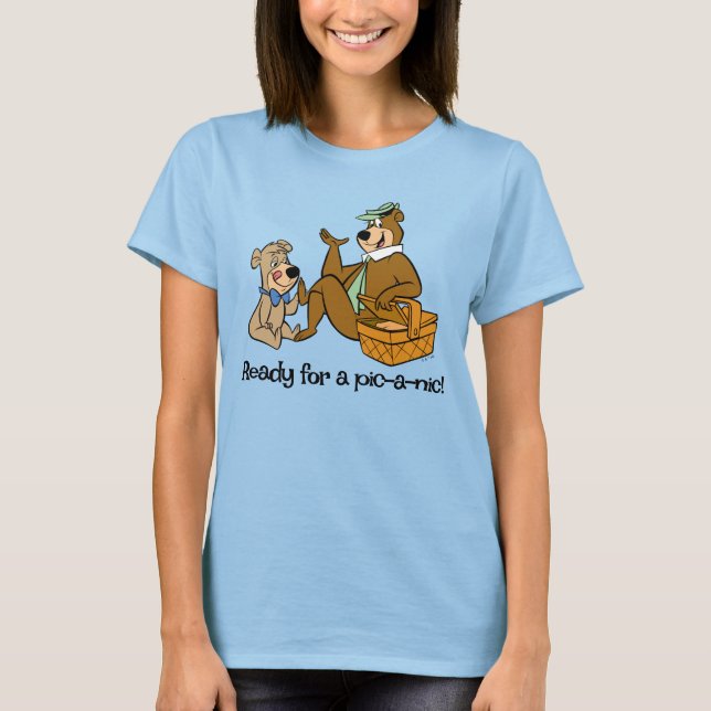 Camiseta Yogi Bear e Boo Picnic Snack (Frente)