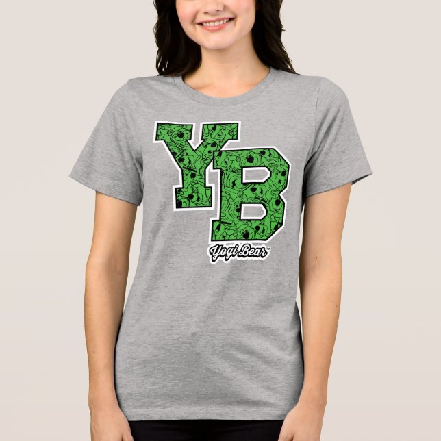 Camiseta Yogi Bear - Letras De Variação Padrão (Frente)