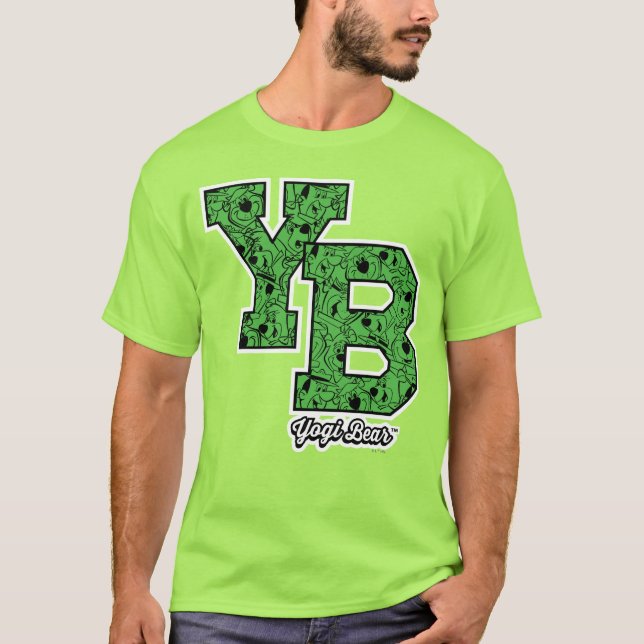 Camiseta Yogi Bear - Letras De Variação Padrão (Frente)