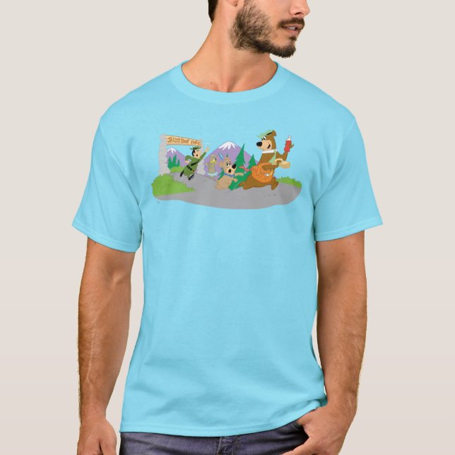 Camiseta Yogi Bear's Excelente Picnic Basket Escape (Frente)