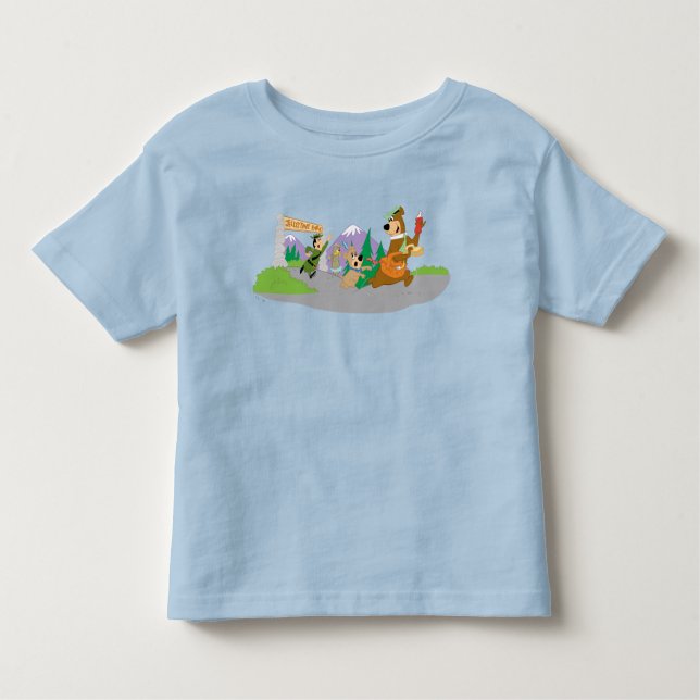 Camiseta Yogi Bear's Excelente Picnic Basket Escape (Frente)